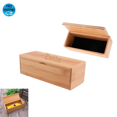 Natural Bamboo Magnetic Sunglasses Case