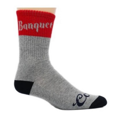 Imported Custom-Woven Merino Wool Sport Sock - Crew