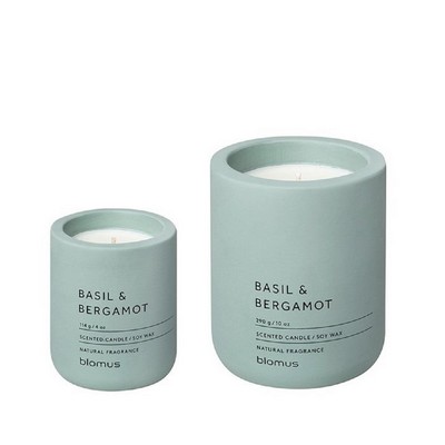 blomus FRAGA Basil & Bergamot Candle Set in Concrete Container