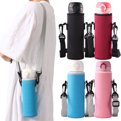 Portable Neoprene Water Bottle Carrier Bag