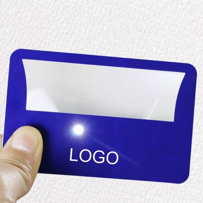 LED Illuminated Credit Card Magnifier