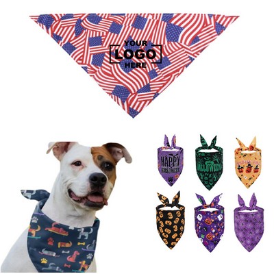 Full Color Pet Bandanna Medium Sublimation Polyester