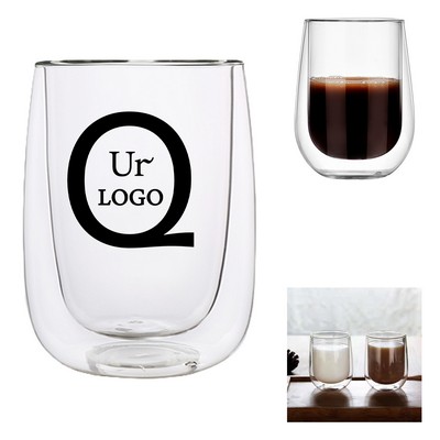 8.45 Oz Double-Layer Glass Mug