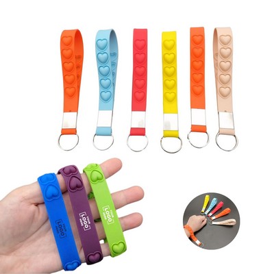 Fidget Pop Bubble Wristband Keychain