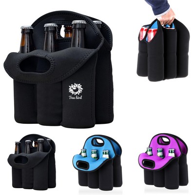 6-Pack Wine Carrier Tote Bag