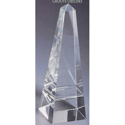 Crystal Awards/Groove Obelisks (12"x2-1/2"sq.)