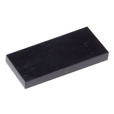 Jet Black Rectangular Marble Base (7"x5/16"x5")