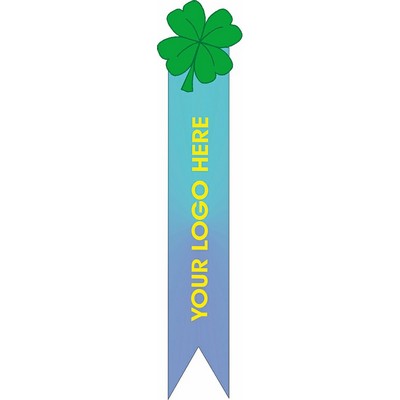 Four Leaf Clover Bookmark w/ Black Back