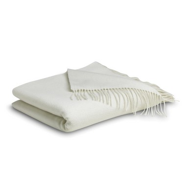 Ivory Cashmere Throw Blanket