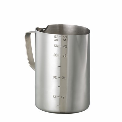 Brushed Stainless Steel Frothing Pitcher (1.5 Liter)