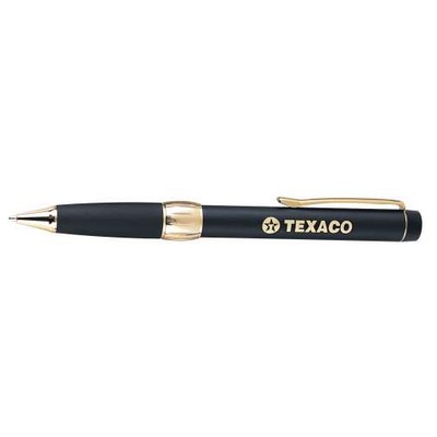 Black Ballpoint Pen w/Gold Trim & Black Grip