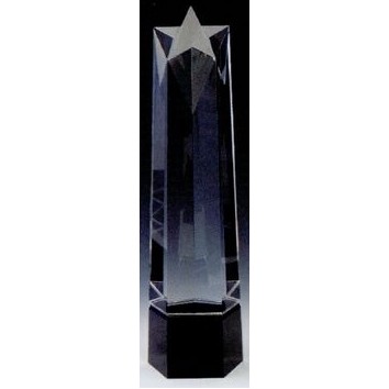 Optic Crystal Faceted Star Award (14"x3¾")