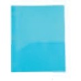 Frosted Blueberry Blue 2 Pocket Folder with Prongs