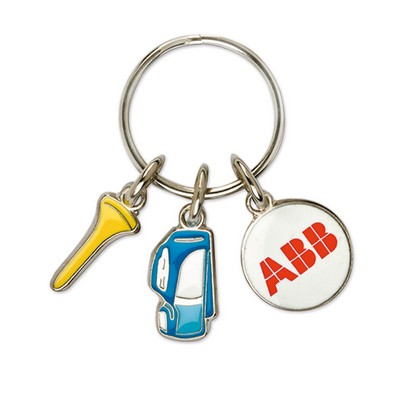 Charming Key Chain w/3 Custom Charms (Classic)