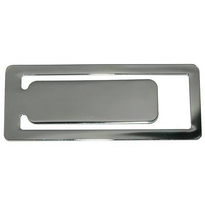 Chrome Rectangle Metal Bookmark