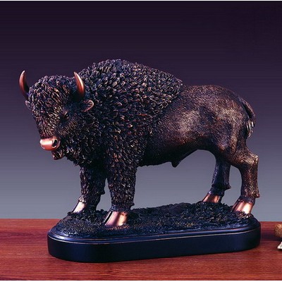 Buffalo figurine, 11"W x 8.5"H