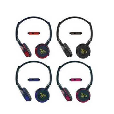 Xtraem Flat Folding Stereo Headphones with Mic