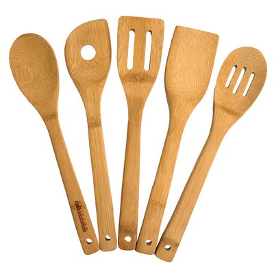 5 Piece Bamboo Cooking Utensil Set