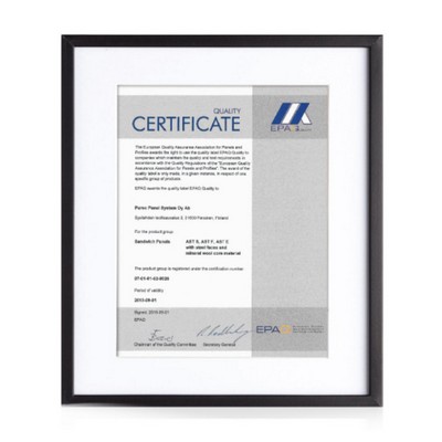 Walker Certificate Holder - Black 8½"x11"