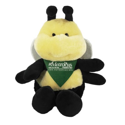 10" Bee Stuffed Animal w/Bandana & One Color Imprint