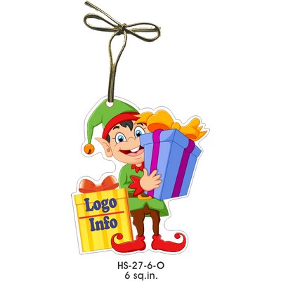 Elf Gift Shop Ornament (6 Square Inch)