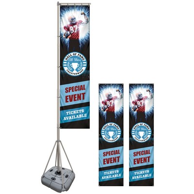 13' Giant Flagpole Kit Double Sided