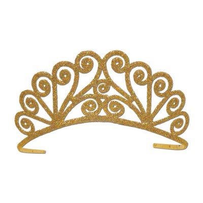 Glittered Metal Tiara