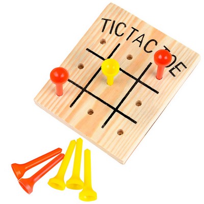 Wooden Tic Tac Toe Game