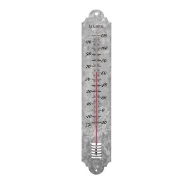 19.50" Galvanized Thermometer