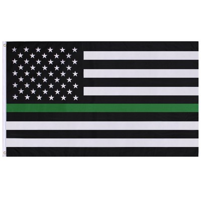 3'x5' Thin Green Line Flag