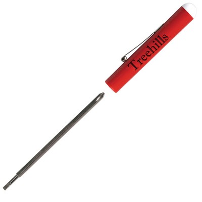 Pocket Screwdriver - Reversible 2.5mm Tech Blade w/ #0 Phillips Top