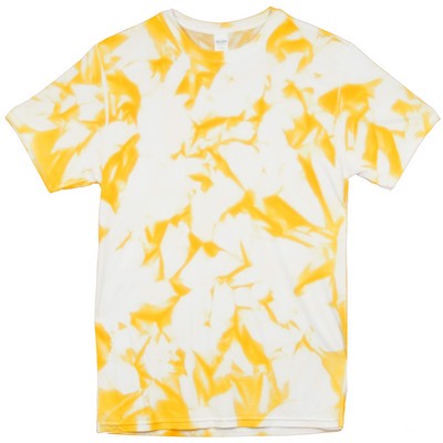 Gold Yellow/White Nebula Performance Short Sleeve T-Shirt