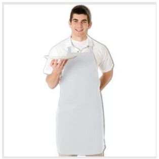 7.5 Oz. Twill Fabric Full Length Apron w/Plain Front