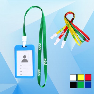 No-Twist Lanyard w/ Dual Side ID Holder