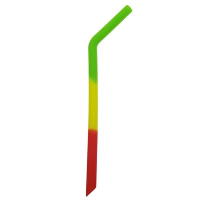 Three Sections Color-Coded Silicone Straw