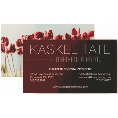 Full Color Business Cards w/Color Front/Blank Back (3.5" x 3.5")