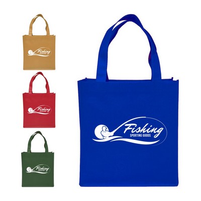 Clipper Non-Woven Grocery Tote Bag (2 Color Imprint)