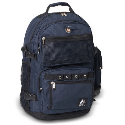 Everest Oversize Deluxe Backpack, Navy Blue/Black