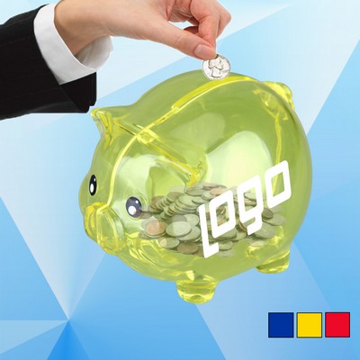 Mini Size Transparent Piggy Bank