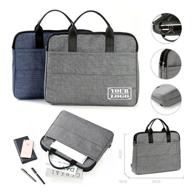 Dual Zipper Laptop Bag