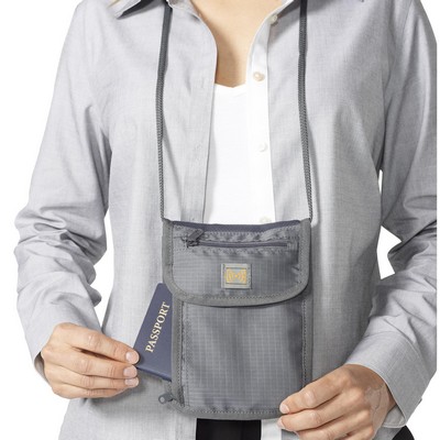 Smooth Trip Travel Gear by Talus® RFID Blocking Neck Wallet, Gray