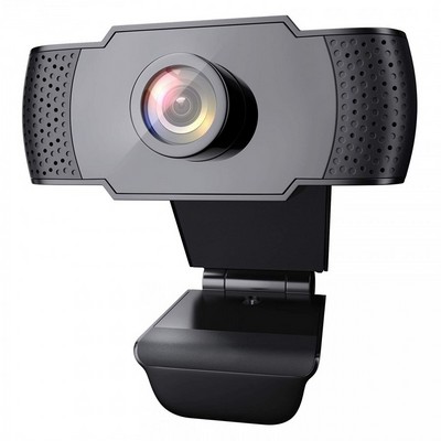 1080P USB Webcam with Microphone, Auto Light Correction, Plu