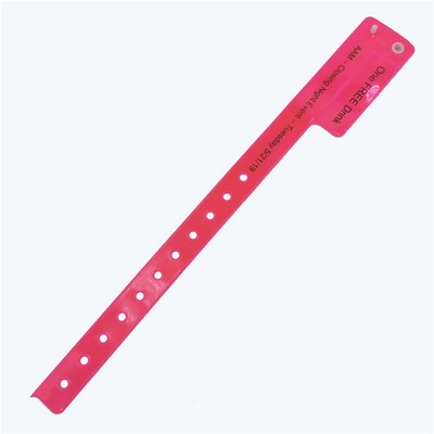 Reflective Vinyl Disposable Pvc Wristband