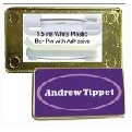 Rectangular Name Badge (1 1/2"x 3")