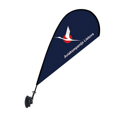 Mini Teardrop Flag - Single Sided Suction Cup