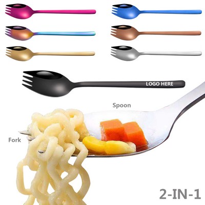 7.48 Inch 2 IN 1 Salad Fork Spoon