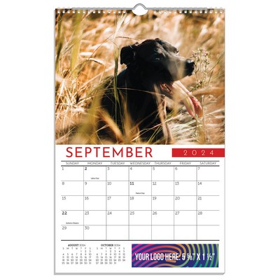 12 Stock Photos Metal Hanger Wall Calendar (11"x17")