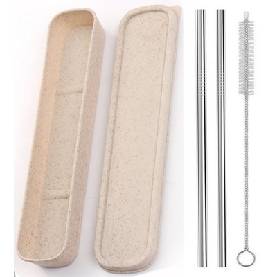 Stainless Steel Straws Organic Box