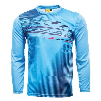 Sublimation Long Sleeve Round Neck T Shirt