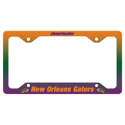 6.5" x 12.25" Aluminum License Plate Frame